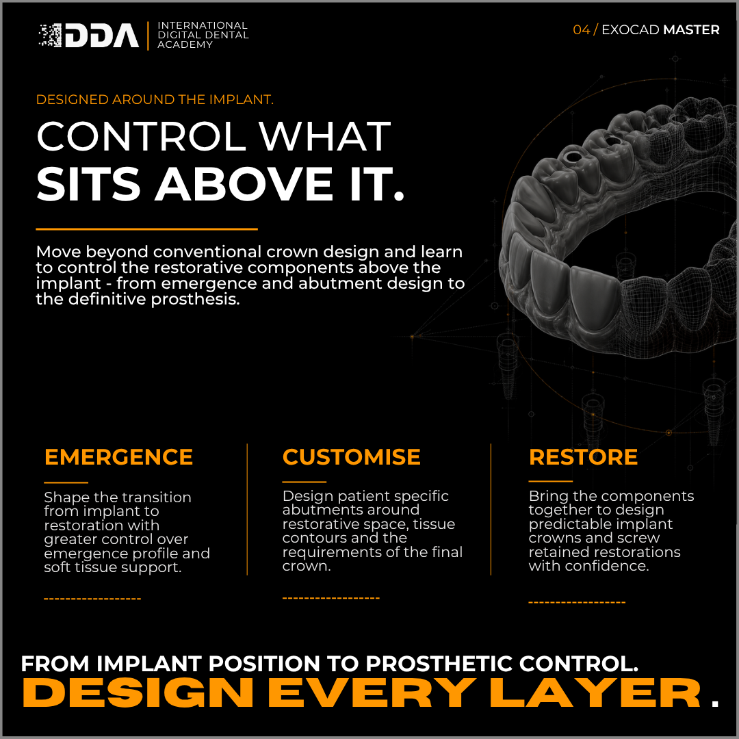 Exocad Master Course: Full Arch Design, Exam & Advanced PGCert Graduation