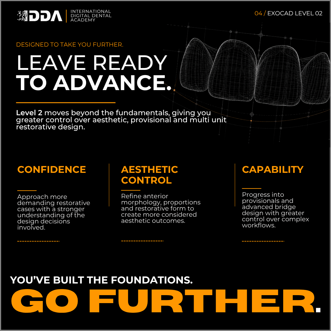 Exocad Level 2: Beyond the Basics - Anterior Aesthetics, Provisionals & Advanced Bridges