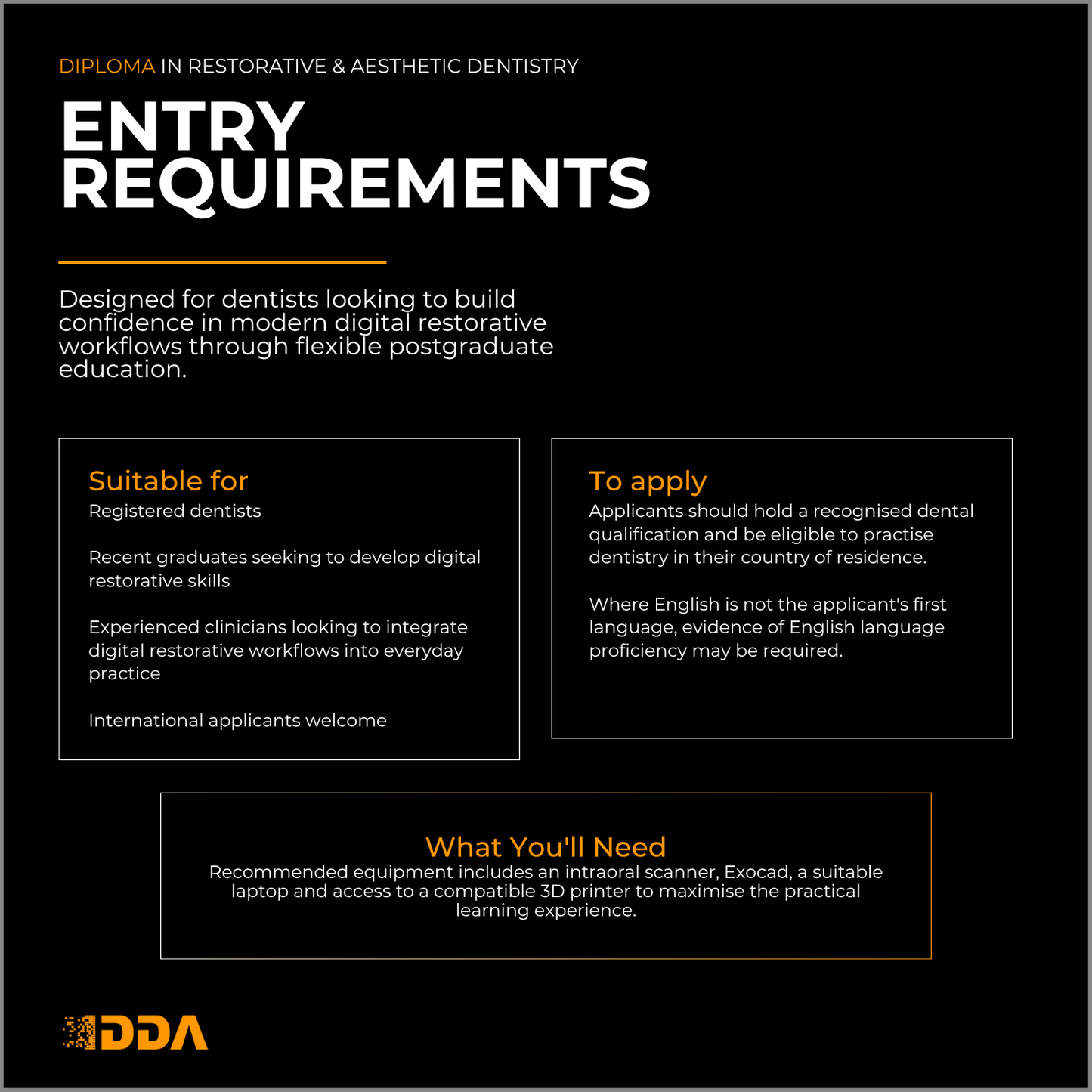 Diploma in Digital Restorative & Aesthetic Dentistry