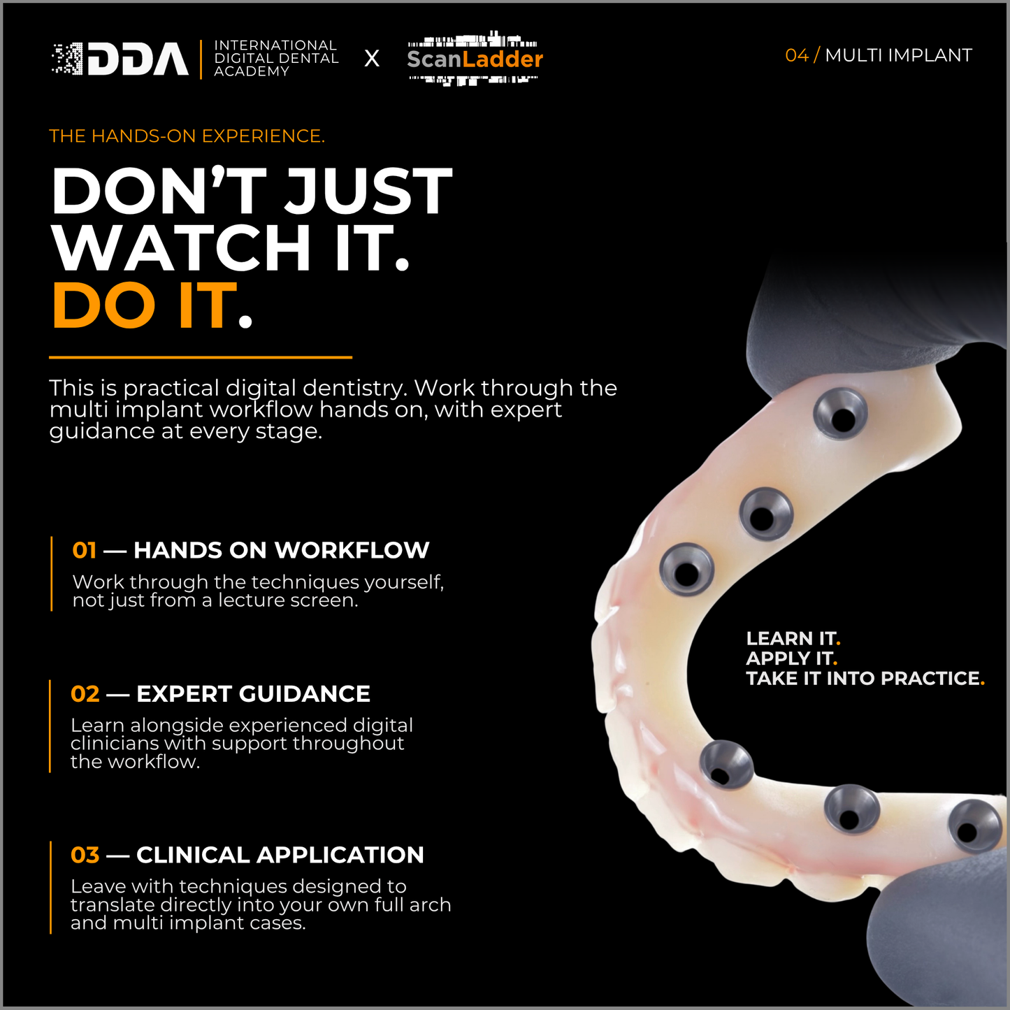 Multi Implant Course: 10 Day Clinical Implant Dentistry Programme
