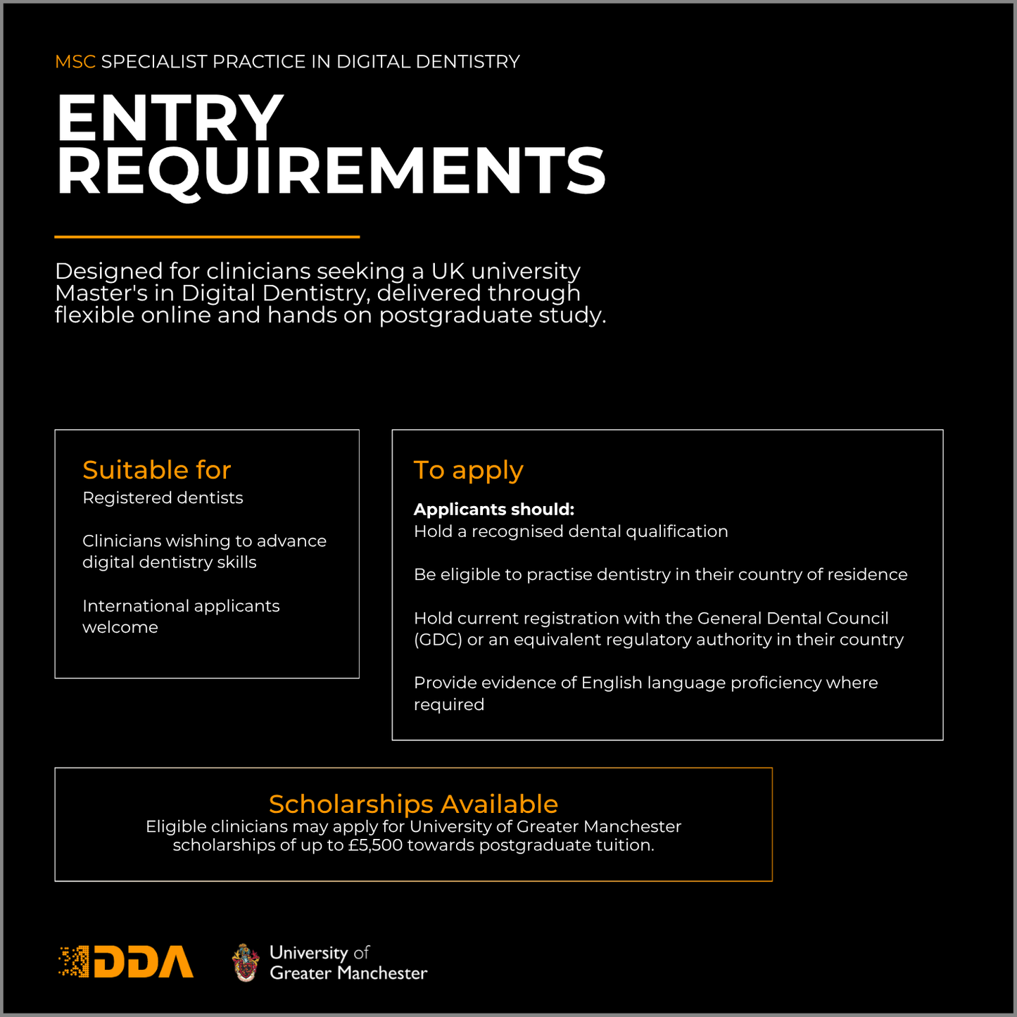 MSc Specialist Practice of Digital Dentistry (hands on)
