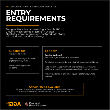 MSc Specialist Practice of Digital Dentistry (Online)