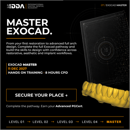 Exocad Master Course: Full Arch Design, Exam & Advanced PGCert Graduation