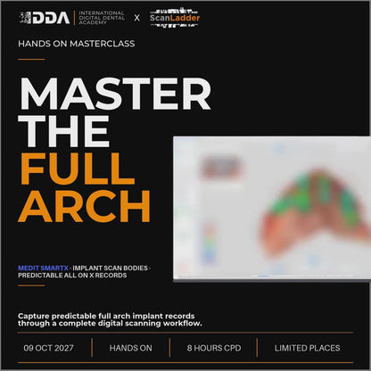 Exocad Master Course – Full Arch Design, Exam & Advanced PGCert Graduation