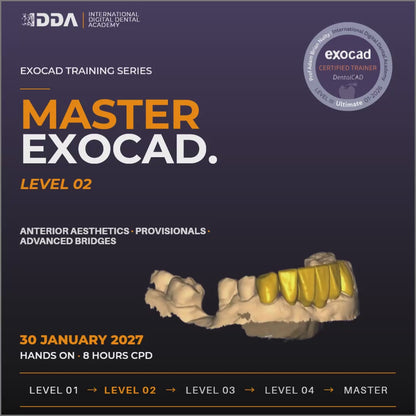 Exocad Level 2: Beyond the Basics - Anterior Aesthetics, Provisionals & Advanced Bridges